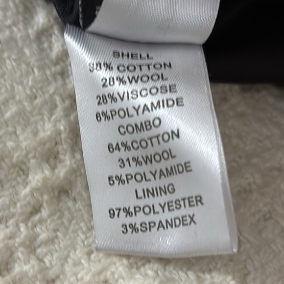 Vintage Diane Von Furstenberg Cropped Shrunken Striped Herringbone Blazer Sz 6 - Picture 12 of 13